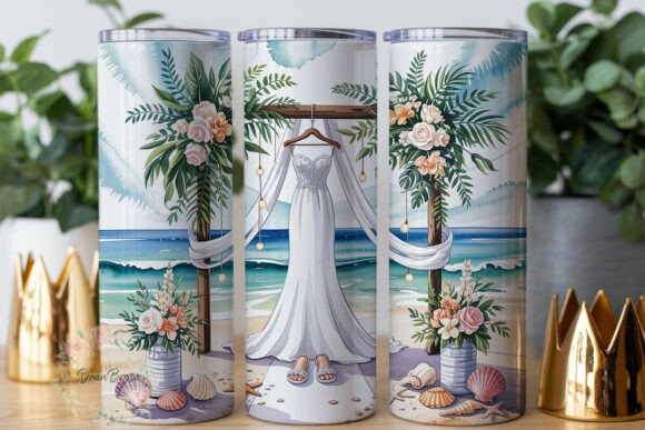 Beach Wedding Dress Tumbler Wrap: A Designer's Review