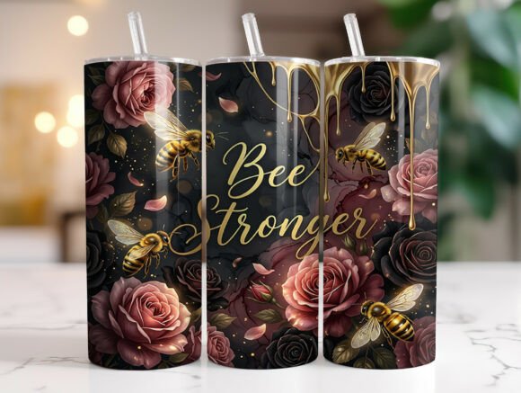 Bee Stronger Floral 20 Oz Tumbler Wrap: A Designer's Review