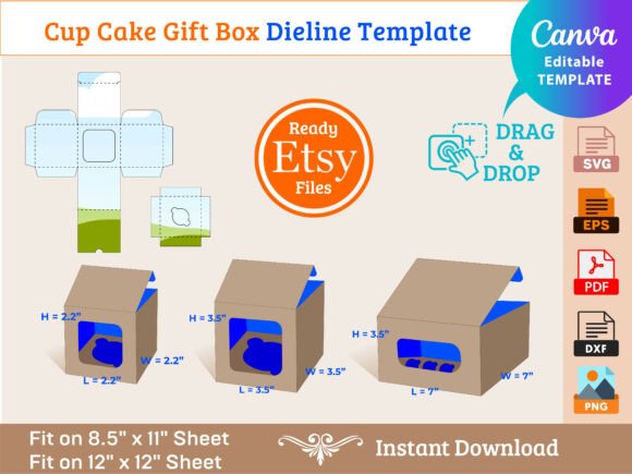 Cup Cake Gift Box Template: A Designer's Review