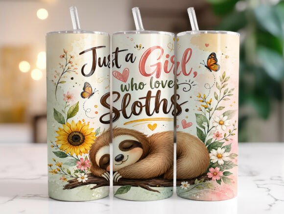 Just a Girl Who Loves Sloths Tumbler: A Designer's Take
