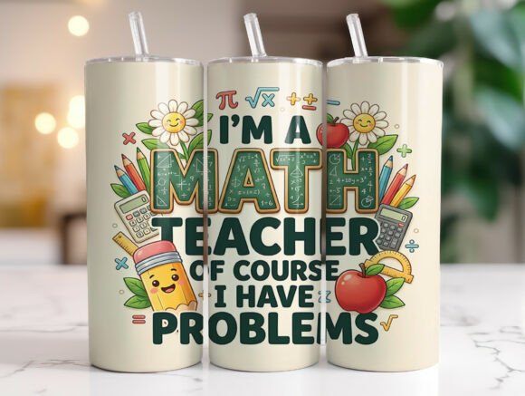 Math Teacher 20 Oz Skinny Tumbler Wrap Review
