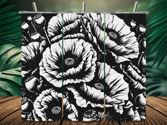 Poppy Flower Tumbler: A Designer's Take on Floral Detail