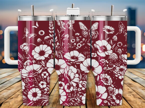 Review: Butterfly Garden 40oz Tumbler Design for Pros