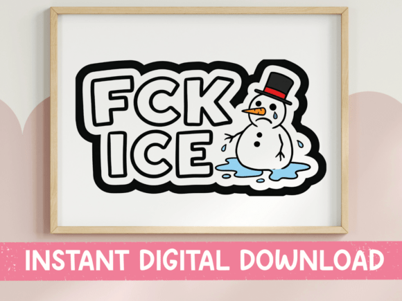 Review: Fck Ice Funny Melting Snowman SVG for Embroidery