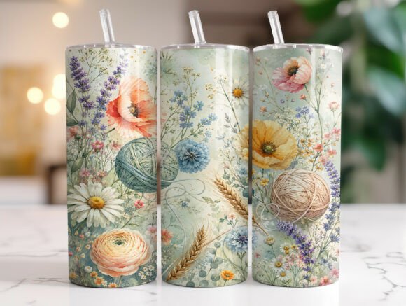 Review: Floral Yarn Tumbler Wrap Sublimation for Crafters