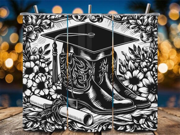 Review: Graduation Cowboy Boots Laser Tumbler Design