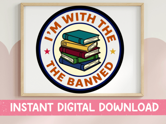 Review: Im with the Banned Book Stack SVG for Embroidery