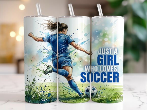 Review: Just a Girl Who Loves Soccer Tumbler PNG for Embroidery