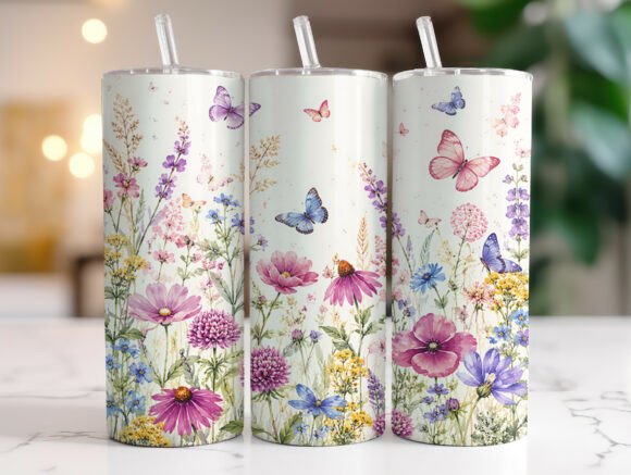Review: Spring Wildflower Butterfly Tumbler Wrap for Embroidery