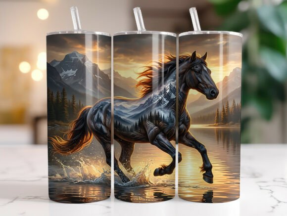 Review: Wild Horse Mountain Tumbler Wrap PNG for Embroidery