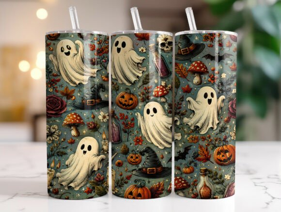 Reviewing the Whimsical Halloween Ghosts Tumbler Wrap for Stitchers