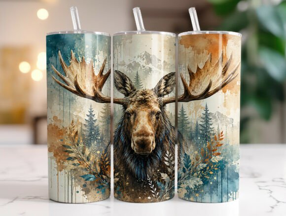Rustic Moose Mountain 20 Oz Tumbler Wrap Review