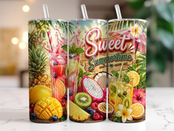 Sweet Summertime Tropical Tumbler Wrap Review