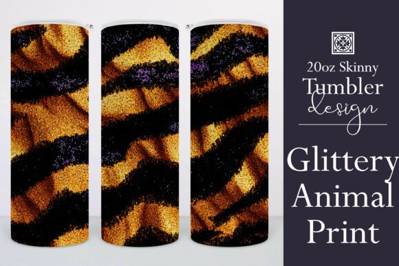 Tiger Stripes Glitter Tumbler Wrap 3: A Designer's Review