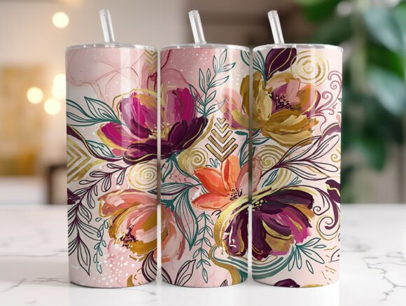Whimsical Summer Flower 20oz Tumbler PNG Review